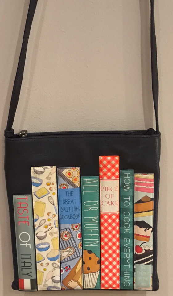 Yoshi of Lichfield leather cooking baking bookworm book spine bag