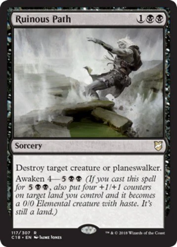 Ruinous Path ~ Lightly Played Commander 2018 MTG Magic UltimateMTG Black Card - Picture 1 of 1