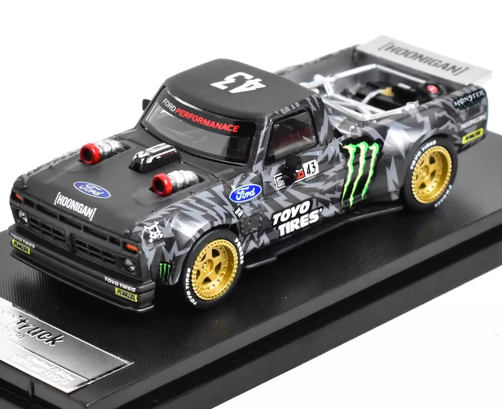 SW 1:64 1977 F150 Hoonigan #43 Pickup Truck Sports Model Diecast