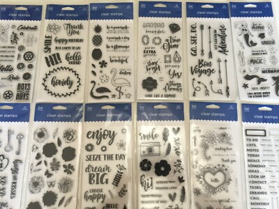 Set Timbri Trasparenti In Silicone "Love II" Con Blocco Acrilico - Fai Da Te E Scrapbooking - 5