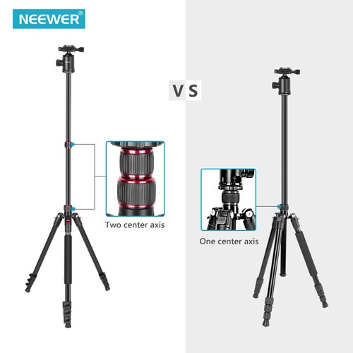 NEEWER 77 inch Camera Tripod Monopod for DSLR with 360° Panoramic Ball Head - Photo 5 sur 8