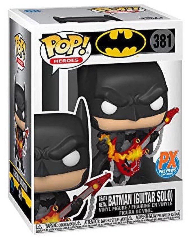 Funko Pop Heroes Batman Death Metal Guitar Solo #381 PX Preview Exclusive