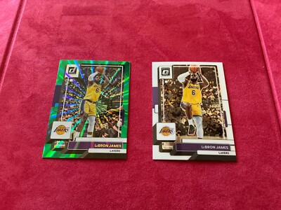 2022-23 Donruss - LeBron James #128 Holo Green Laser (plus OPTIC #116 base card)
