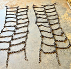 Heavy Duty Truck Dual Tire Chains Pair 29" wide 82" Long