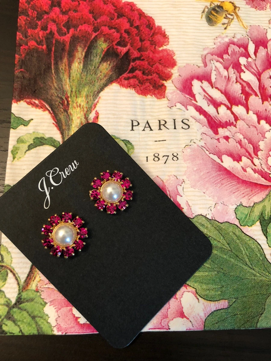J crew cheap flower earrings