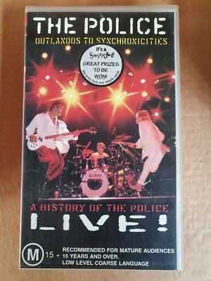 THE POLICE - Outlandos to Synchronicities - music VHS Tape 