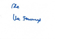 Vera Chekhova autograph signed 10x15 cm index card