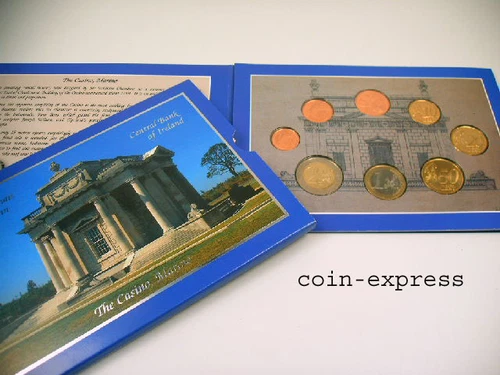 *** EURO CIRCULATION COIN SET IRELAND 2003 BU IRELAND Coin Set in Folder Ireland **