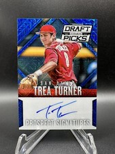 2014 PRIZM DP TREA TURNER BLUE MOJO AUTO #’D /75 NATIONALS # 13