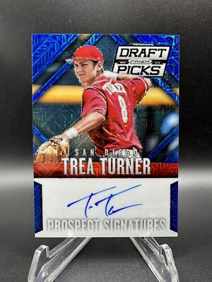 2014 PRIZM DP TREA TURNER BLUE MOJO AUTO # D /75 NATIONALS # 13