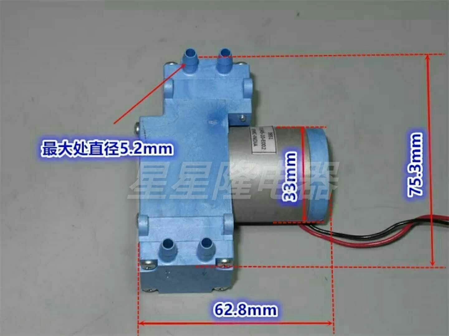 Parker DC12V D1001-23-01 Brushless Vacuum Pump Diaphragm Pump Dual Head Air Pump