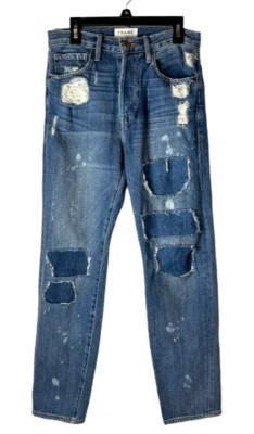 Frame Jeans Women 24 Le Original Farris Button Fly Paint Splatter Distressed