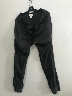 Converse One Star Size L Jogger Gray Drawstring Tie Waist