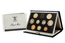 1989 ROYAL MINT UNITED KINGDOM PROOF COIN COLLECTION - BLUE WITH COA