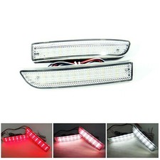 For 2006-12 Toyota Rav4 Clear Lens LED Bumper Reflector Tail Backup Brake Lights