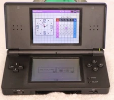 Nintendo D.S. with nerf case and charger, royal blue, works