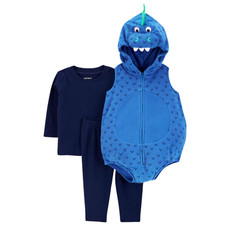 Carter  s Baby Boy Blue Dino Dinosaur Costume 12 Months - NEW