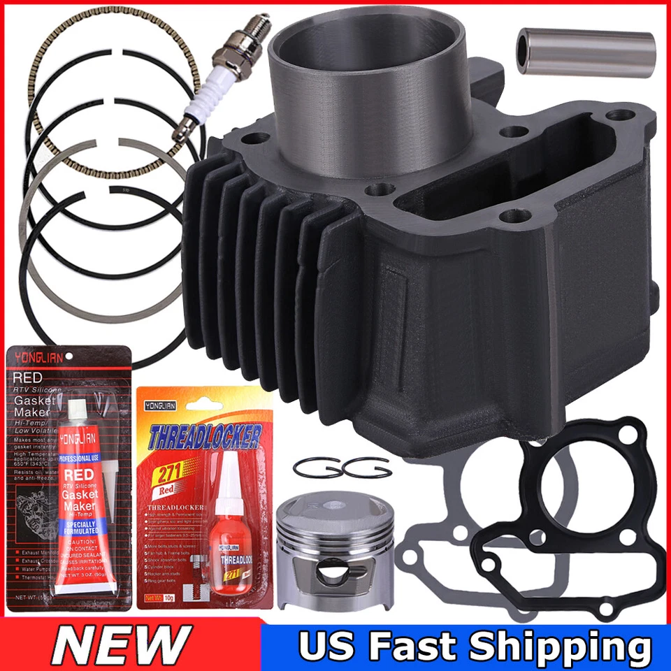 Kit de extremo superior cilindro pistón motor 80cc para Yamaha Raptor 80 2002 2003 2004-2008 Foto 3 de 4