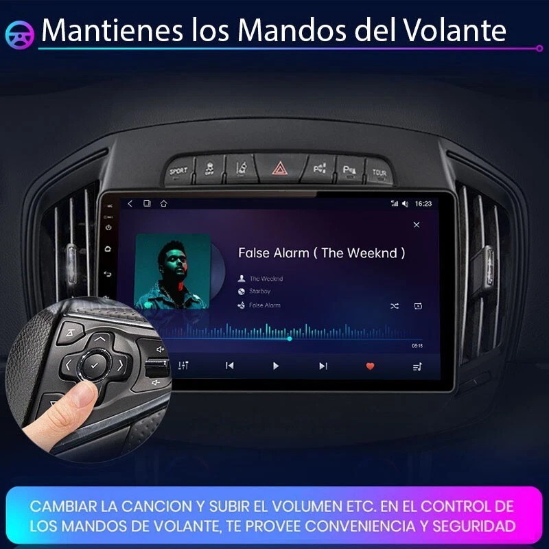 Radio Pantalla Android 12 GPS USB CARPLAY BT RDS WIFI para Opel Insignia 2013-17 - Imagen 4 de 4