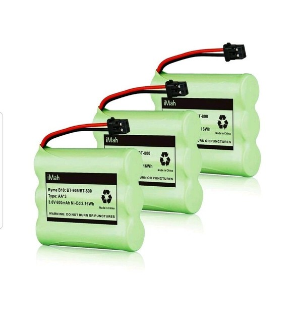 BT800 BT905 3.6V Cordless Phone Battery, Uniden BT905 RadioShack
