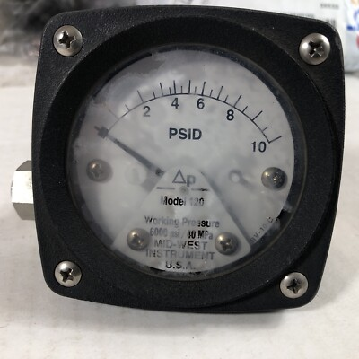 #ad Mid West Instrument 120SA 10 OO 316 SS Pressure Switch 4726 $49.99