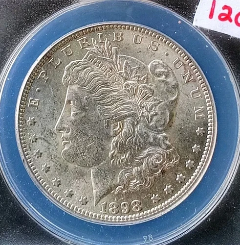1898 O  Morgan Silver Dollar ANACS Graded MS 62 ✅ My Photos.