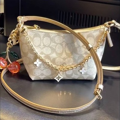 NWT COACH outlet Black Friday Zip Top Crossbody Bag Signature