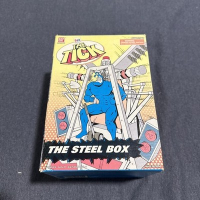 Bandai 1995 Fox Kids Network The Tick The Steel Box  Open Box
