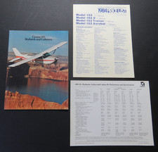 1984 Cessna 172 Skyhawk , 152 , Cutlass RG 12pg Brochure & Spec & Price Lists