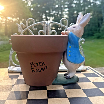 Vintage 2000 Teleflora Beatrix Potter Peter Rabbit Flower Pot Planter