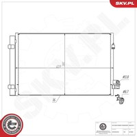 Kondensator Klimaanlage Esen Skv 86SKV577 Aluminium FüR Bmw 7Er G11 G12 5Er G30