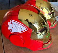 CUSTOM Iron Man Helmet with LED Lights Functional Wearable ANY TEAM NFL MLB NBA