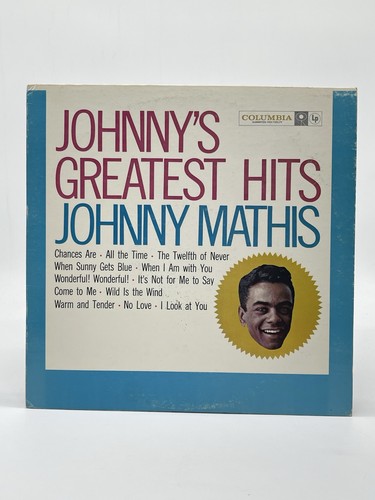 JOHNNY MATHIS JOHNNY'S GREATEST HITS 12" LP VG+ VINYL RECORD COLUMBIA - Picture 1 of 6