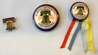 1926 SESQUICENTENNIAL INTL EXPOSITION PHILADELPHIA LIBERTY BELL PINBACK BUTTONS
