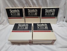 11 Scotch Magnetic Tape 203 1/4" 1800 Ft 7in. Reel-to-Reel Tape In Box