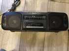 Sony CFS-200 Stereo FM/AM Radio Cassette Recorder Vintage Boombox Tested Working
