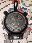 Griswold 00 Erie PA 570 A Mini Cast Iron Ashtray Skillet Ash Tray Match Holder