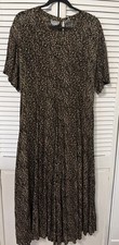 Chico’s leopard Print Side-Slit Midi shirt Dress plus size 20/22