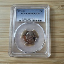 1973-S Jefferson Nickel PR69 DCAM PCGS Blue Label