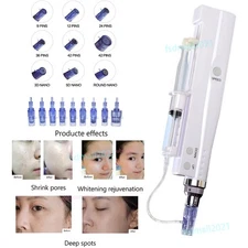 3D 12/24/36 Pins Nano Skin Water Pen Facial Wrinkle Removal Rejuvenation Machine