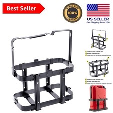 5 Gallon Jerry Can Holder - Rugged, Powder-Coated, Detachable Storage Solution