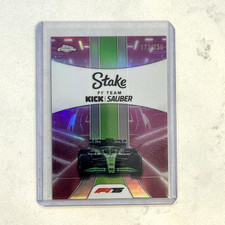 2025 Topps Chrome Formula 1 F1 #183 STAKE Kick Sauber Pink Refractor /250