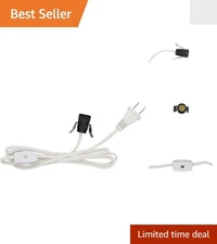 Universal 40W Clip-on Lamp Cord with On/Off Switch - Ideal for Holiday Scenes