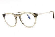Tom Ford FT TF5905-B 096 Round Crystal Dark Green 49 mm Men's Eyeglasses Frame