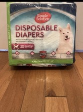 Simple Solution Disposable Dog Diapers for Female Dogs (30 Diapers) XXL