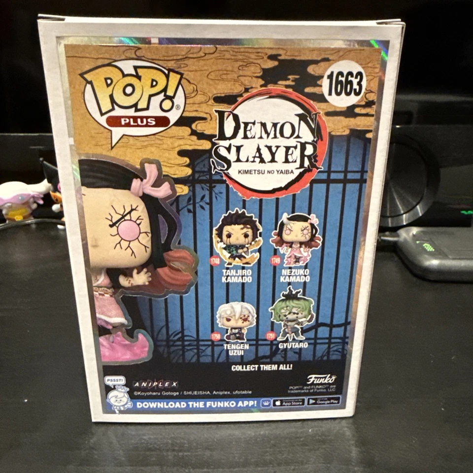 Funko Pop! PLUS Demon Slayer Nezuko Kamado GITD GLOW #1663! Exclusive - Image 3 of 4