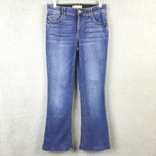 Democracy Jeans Womens Boot Cut "Ab"technology Blue Denim Medium Wash Mid Rise 8