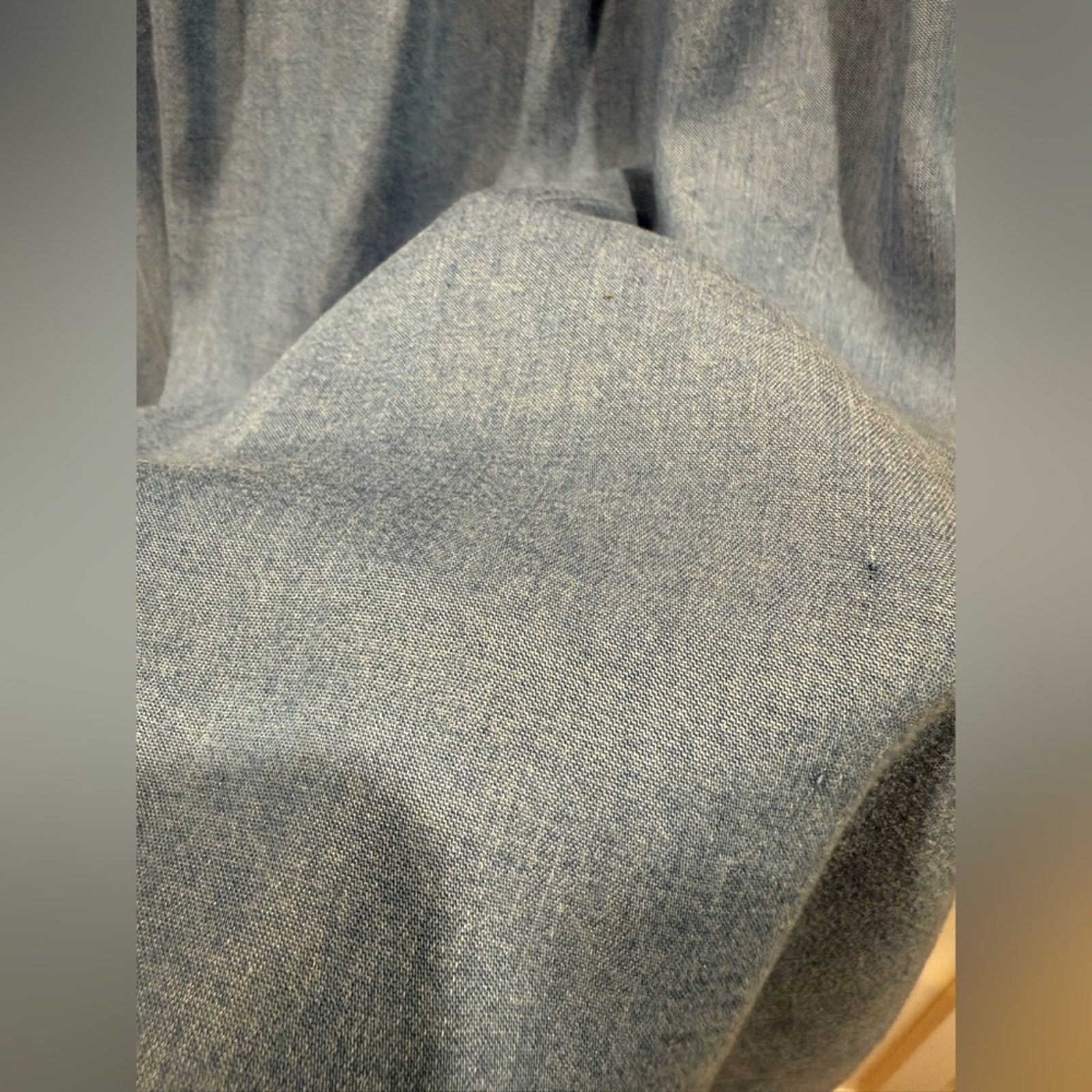 Hem & Thread Solid Blue Square Neck Babydoll Dres… - image 12