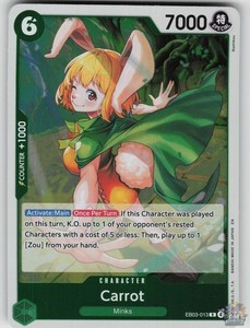Carrot #EB03-013 Extra Booster: One Piece Heroines Edition Foil Rare