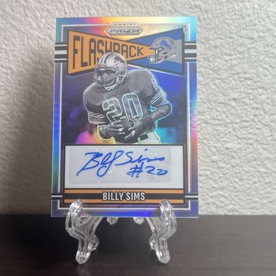 Panini 2025 Prizm Flashback Autographs Billy Sims #FLA-BSS Auto /149 Lions